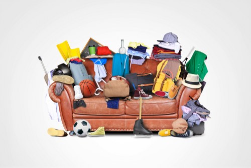 Professional team removing furniture from a Cranford home